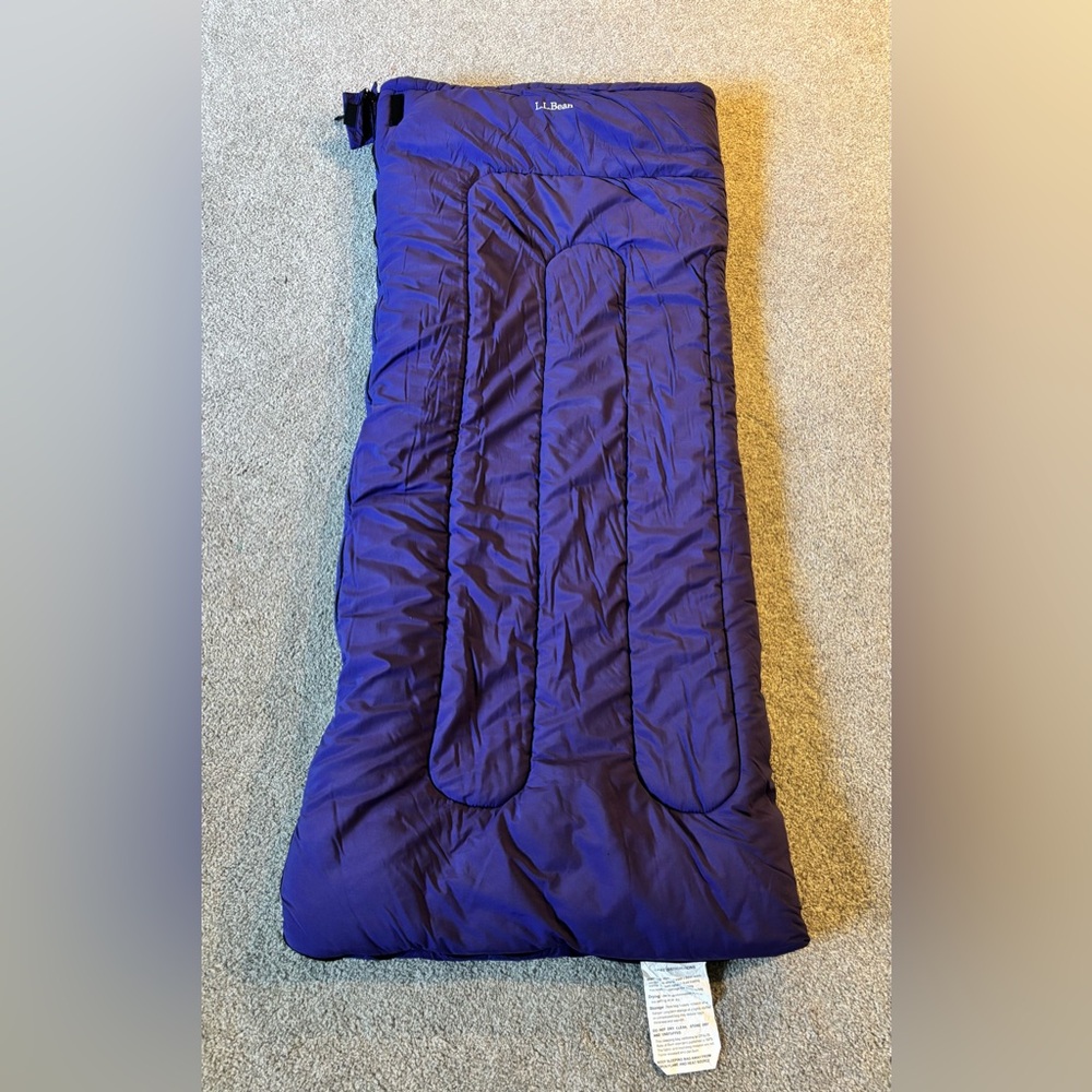 L.L. Bean Kids Purple Sleeping Bag 40 degree comfort